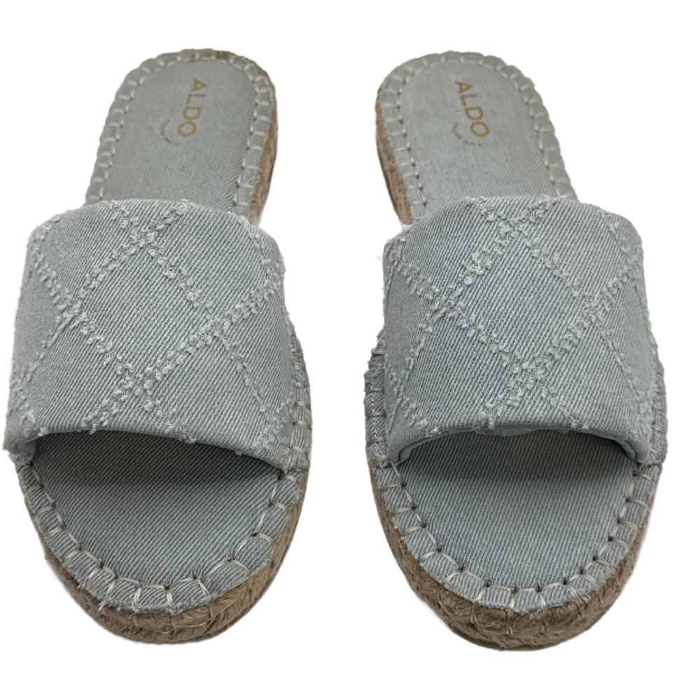 ALDO Women's Light Blue Espadrille Slides